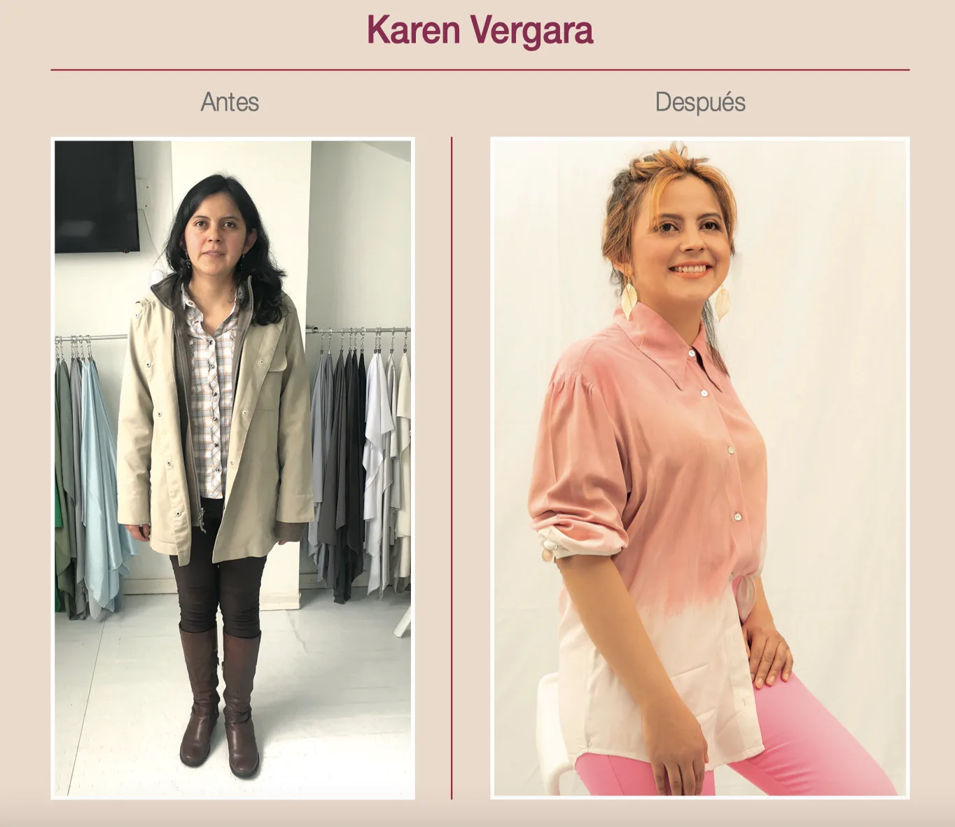 Antes: Karen Vergara